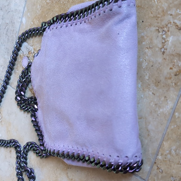 Stella McCartney Falabella Tiny Bag Lilac-Pink Faux Leather Crossbody - Picture 7 of 17